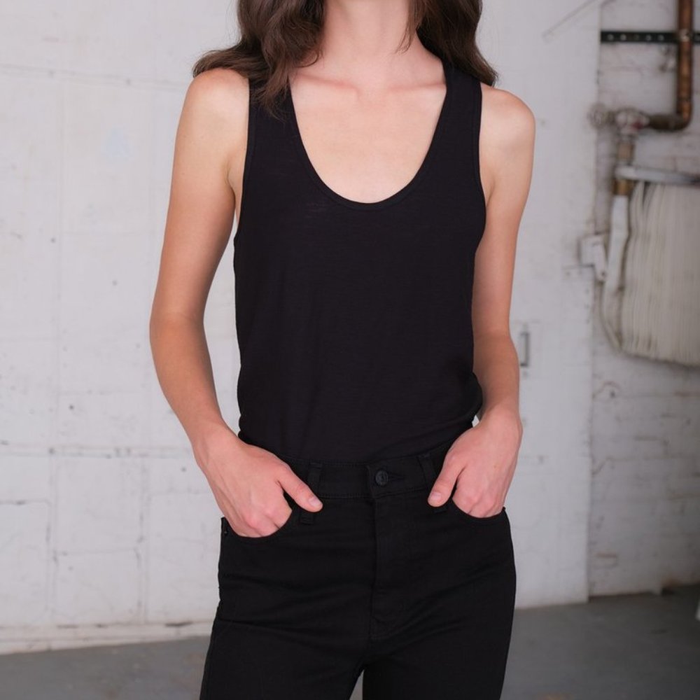 Black Racerback Tank